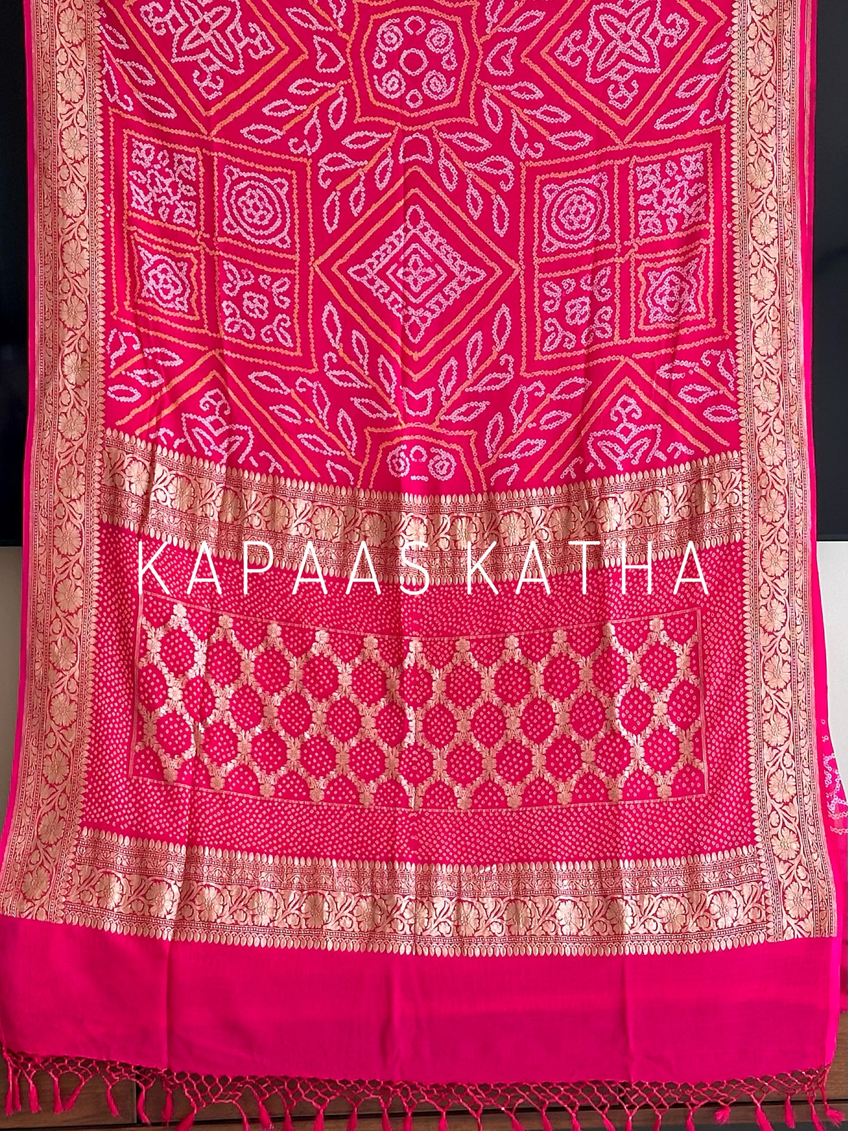 bandhani-handloom-banarasi-georgette-saree