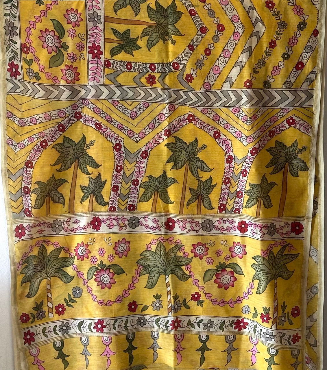 basanti-bageecha-chanderi-cotton-silk-kalamkari-saree