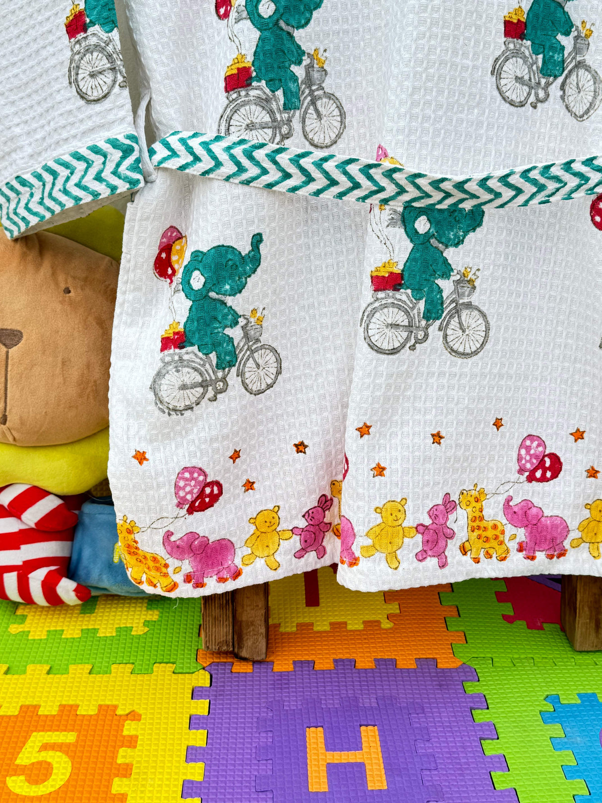 popular kids bathrobe gift option for birthday parties and meetups available in bulk with custom embroidery for return favors