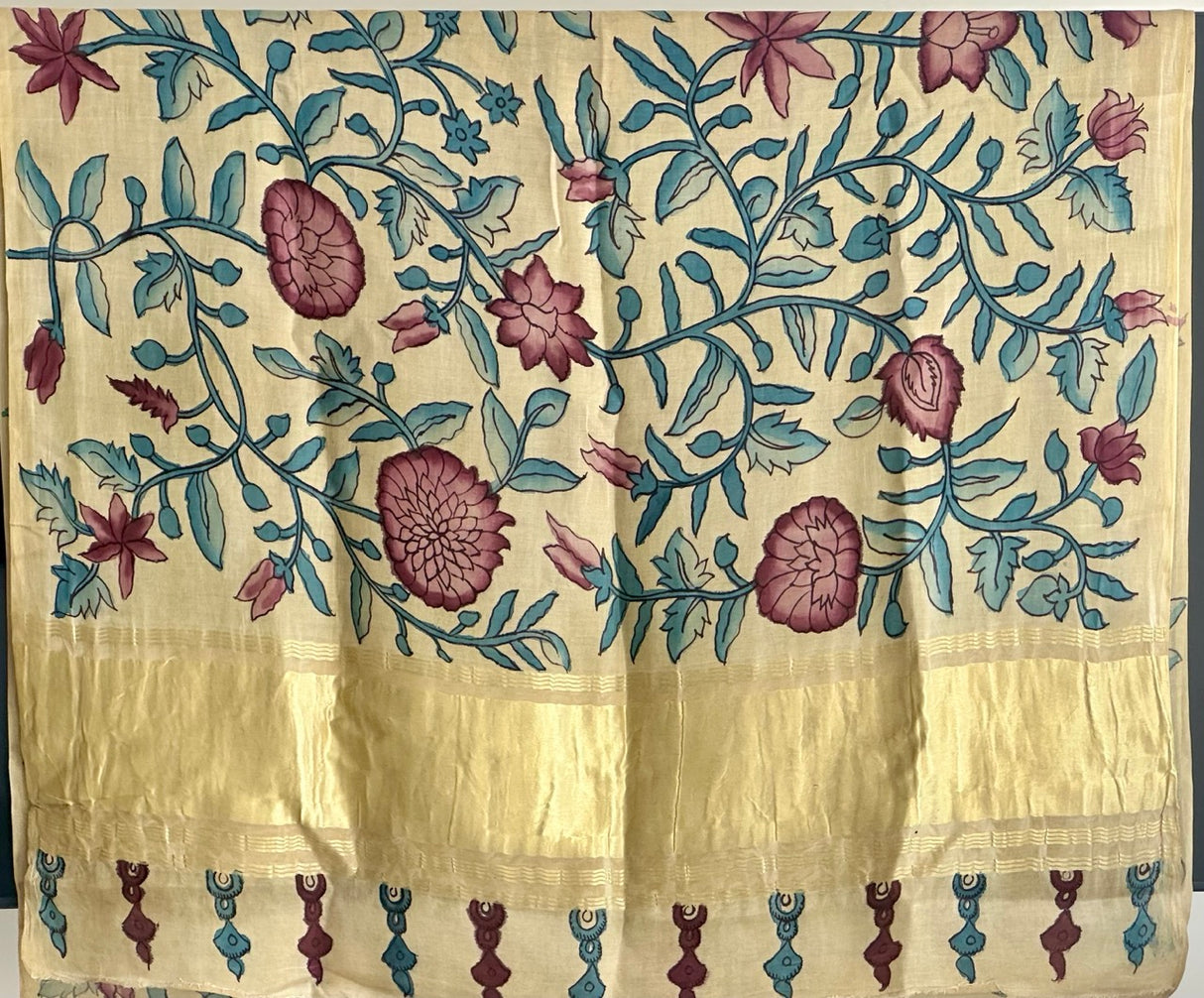 blossom-whisper-floral-gajji-silk-kalamkari-saree