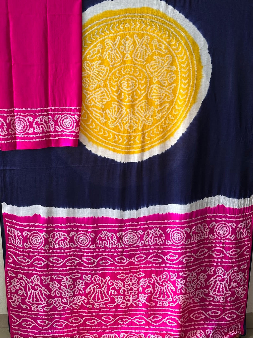 blue-and-pink-pure-gajji-silk-rasmandal-circle-bandhani-saree