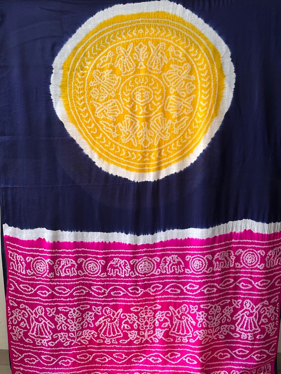 blue-and-pink-pure-gajji-silk-rasmandal-circle-bandhani-saree