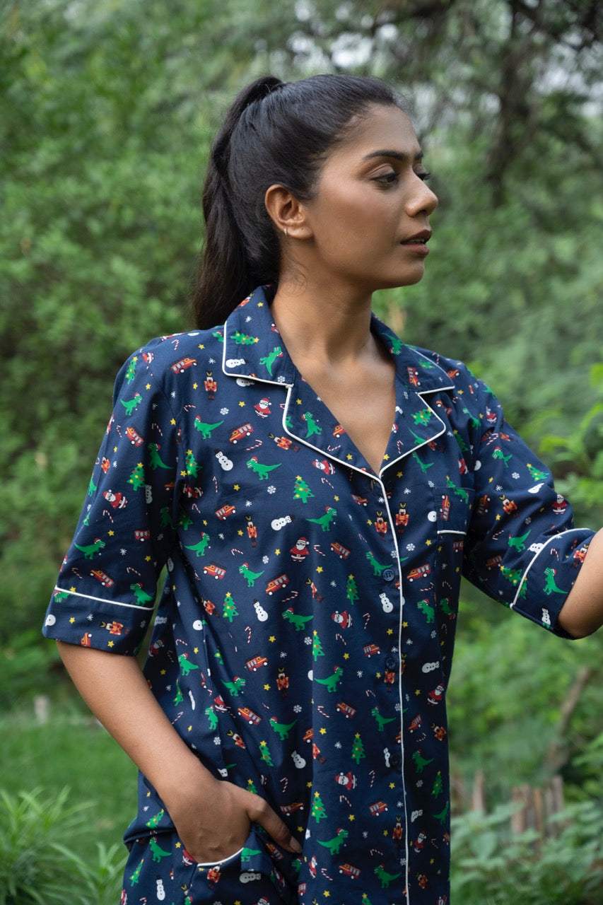 blue-christmas-theme-cotton-pajama-folded-view