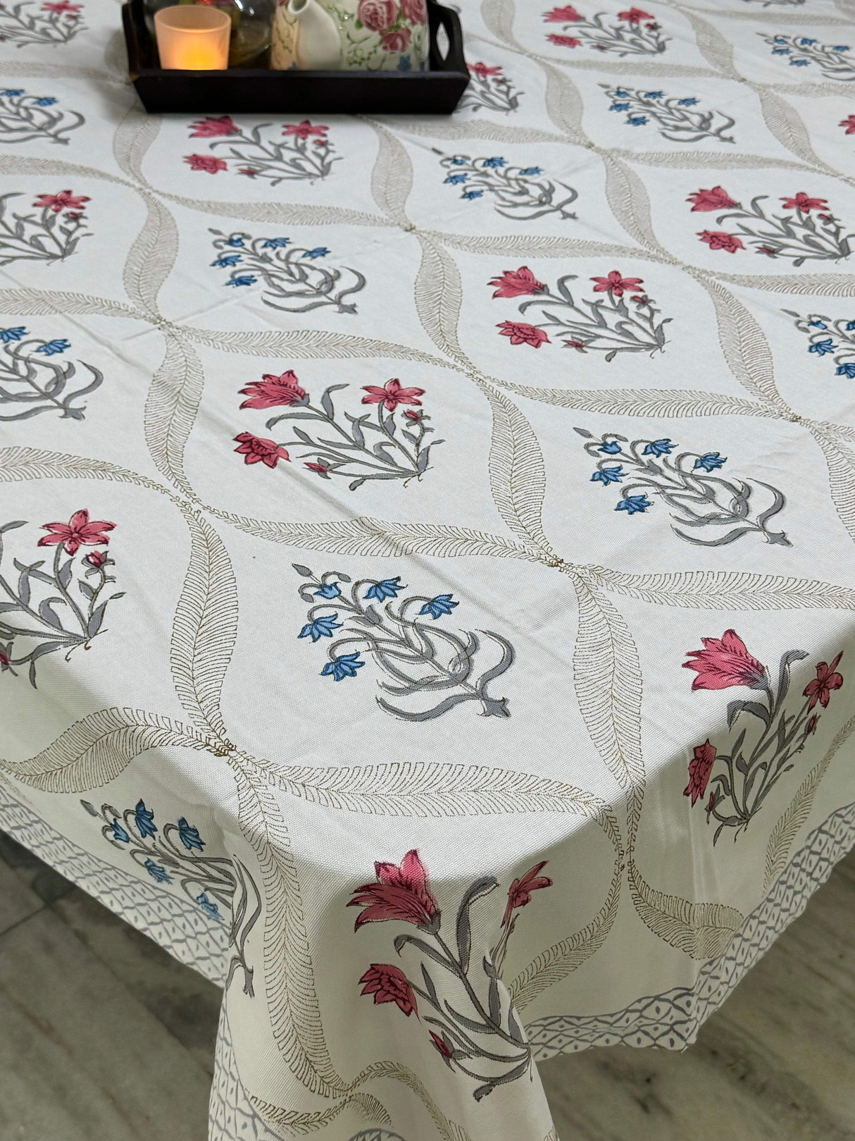 blue-pink-theme-table-cloth-8-seater-side-view
