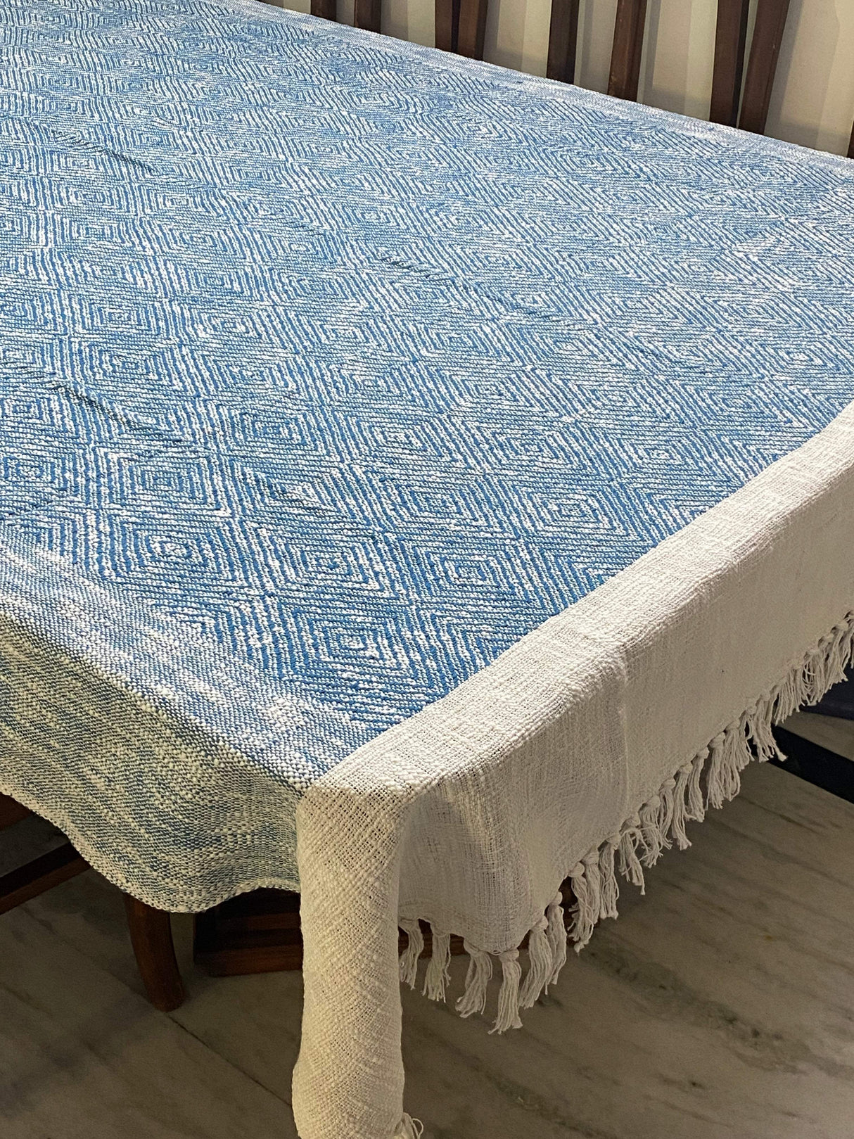 blue-woven-cotton-table-cloth-6-seater-full-view