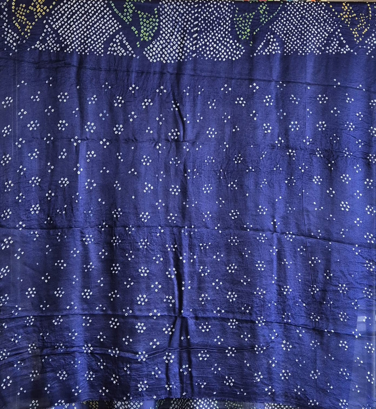 blue-yellow-green-gajji-silk-bandhani-saree