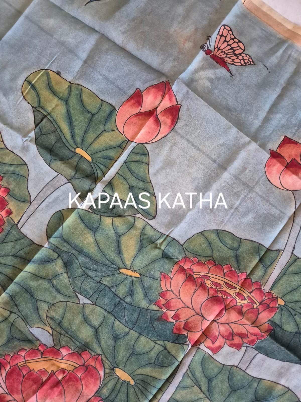 bodhi-grace-bangalore-silk-kalamkari-dupatta-budha