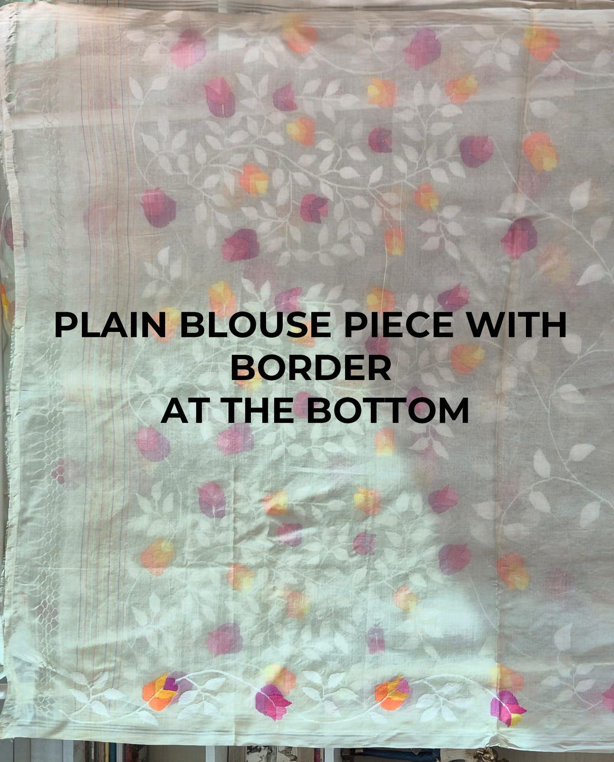 Chandrika Phoolban - Handloom Muslin Silk Saree with Jamdani weaving