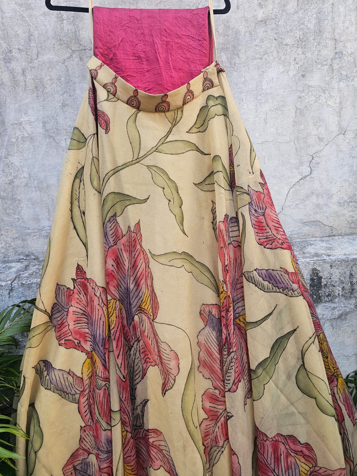 Pure Chiffon Kalamkari Skirt