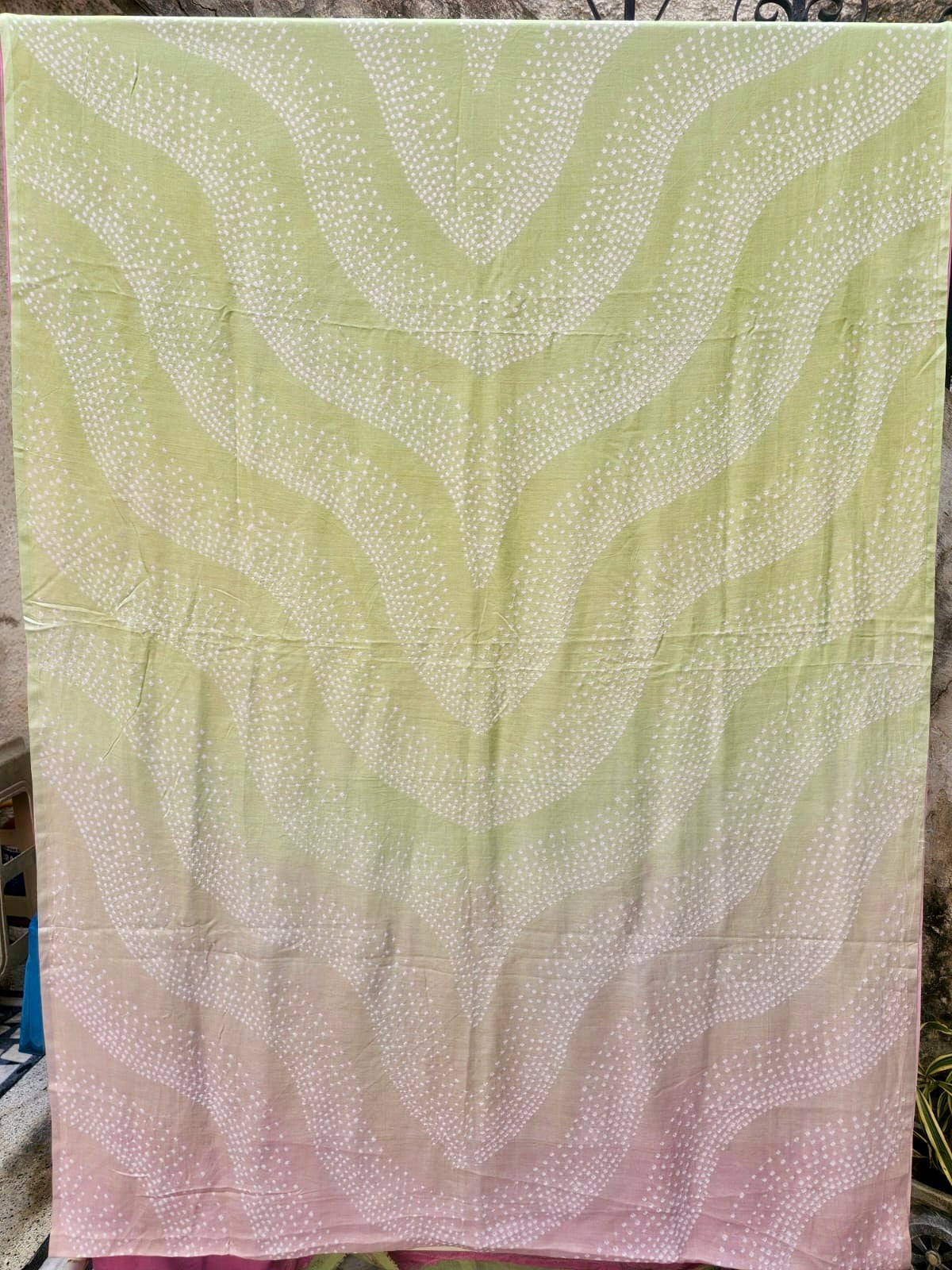 classic-bandhani-gajji-silk-pink-green-saree