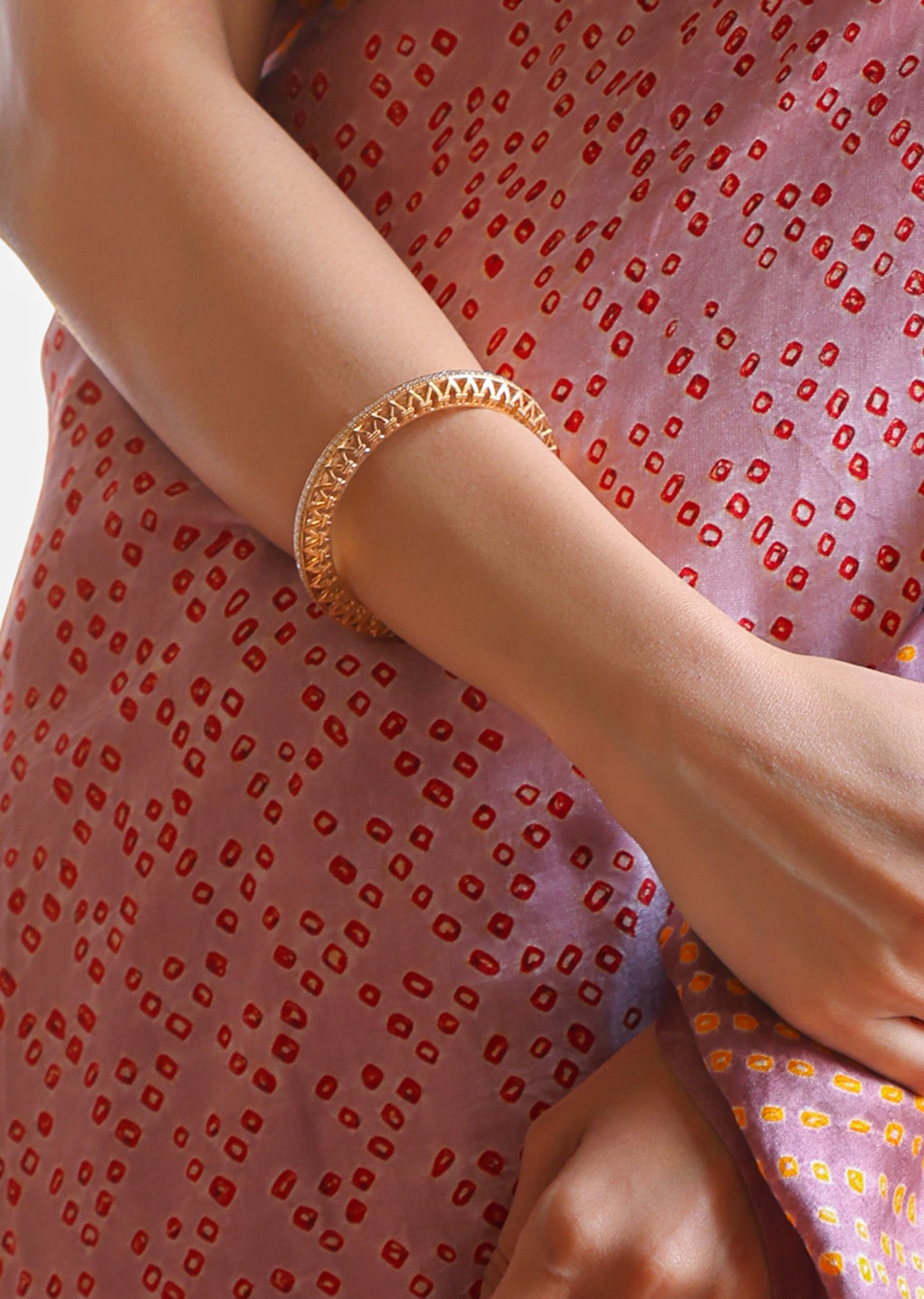 Delicate yet Striking handcrafted 92.5 silver Bangles with Zircons