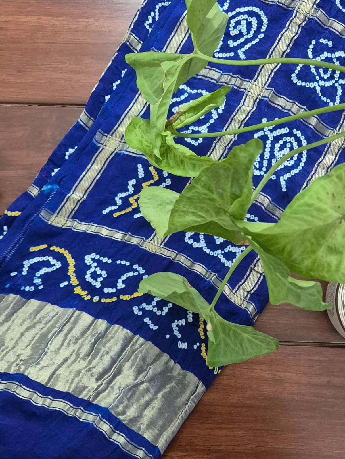 deep-blue-gharchola-pure-gajji-bandhani-blouse-fabric