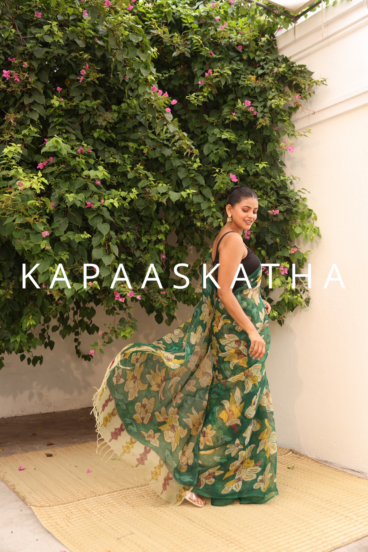 designer-pure-kalamkari-organza-saree