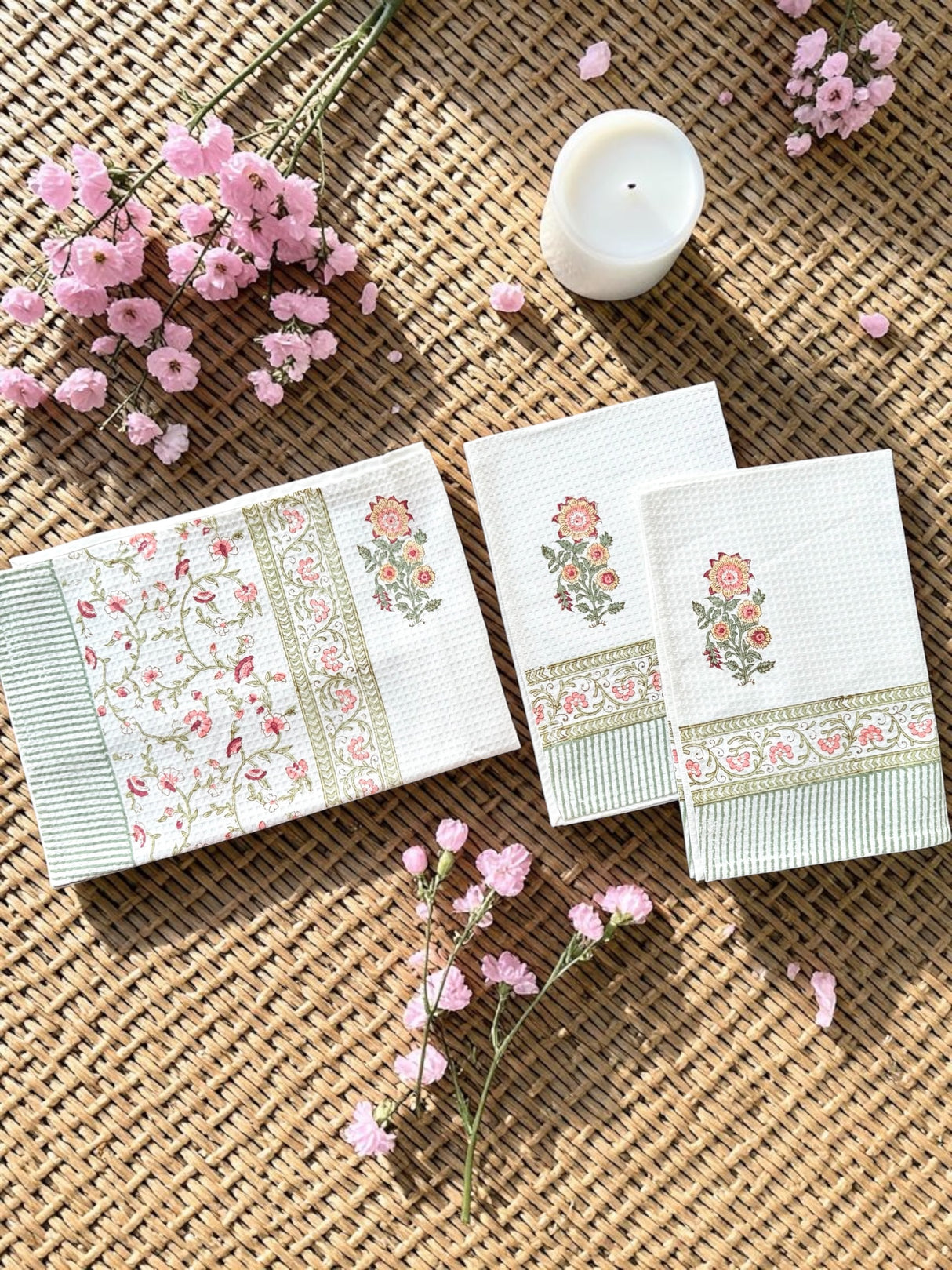 dewy-fresh-waffle-weave-cotton-towel-set-handblock