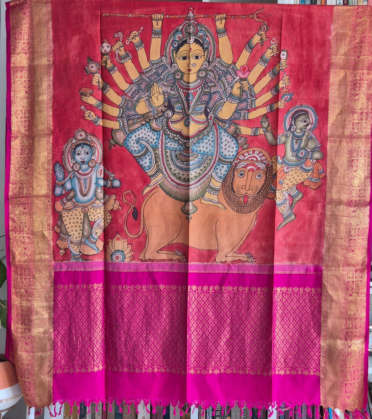 durga-maa-handloom-kanchi-pattu-kalamkari-dupatta