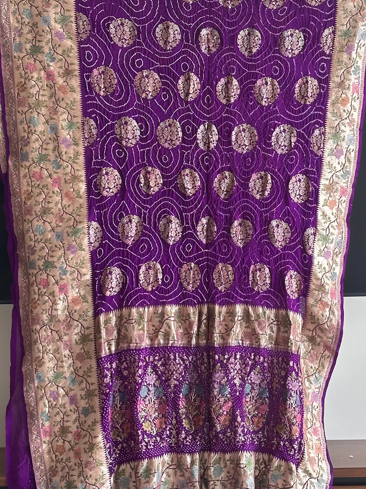 elegant-banarasi-georgette-bandhani-saree-ethnic