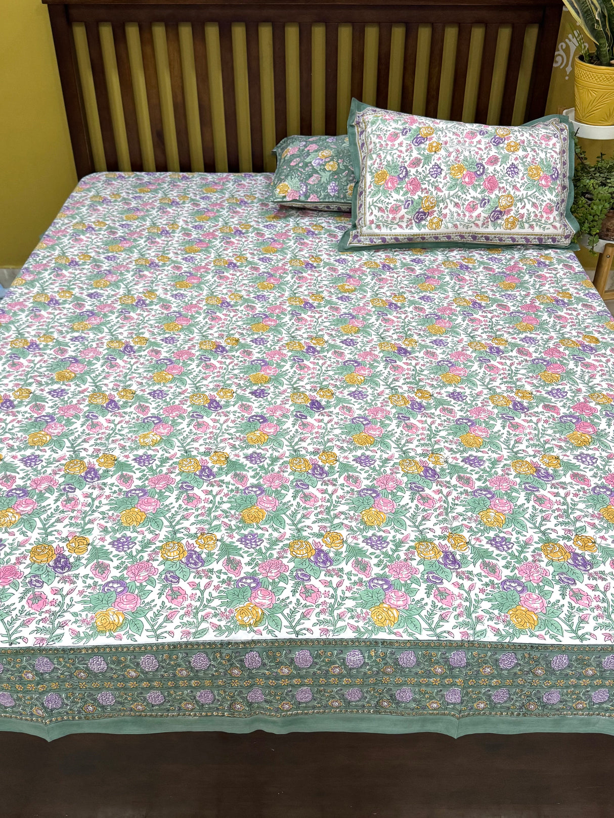 elegant-blockprint-cotton-bedsheet