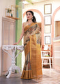 elephant-theme-kupaddam-pattu-kalamkari-saree-front-drape-view