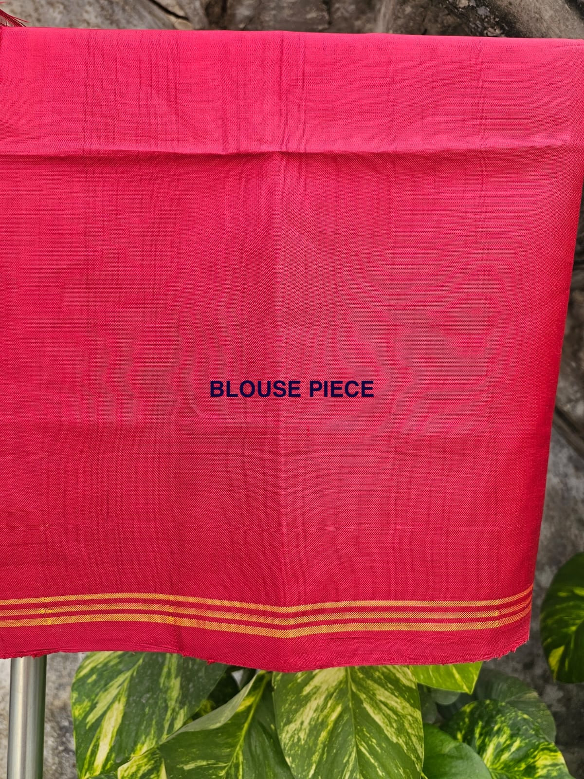 ethnic-red-single-ikat-maroon-saree-blouse-piece