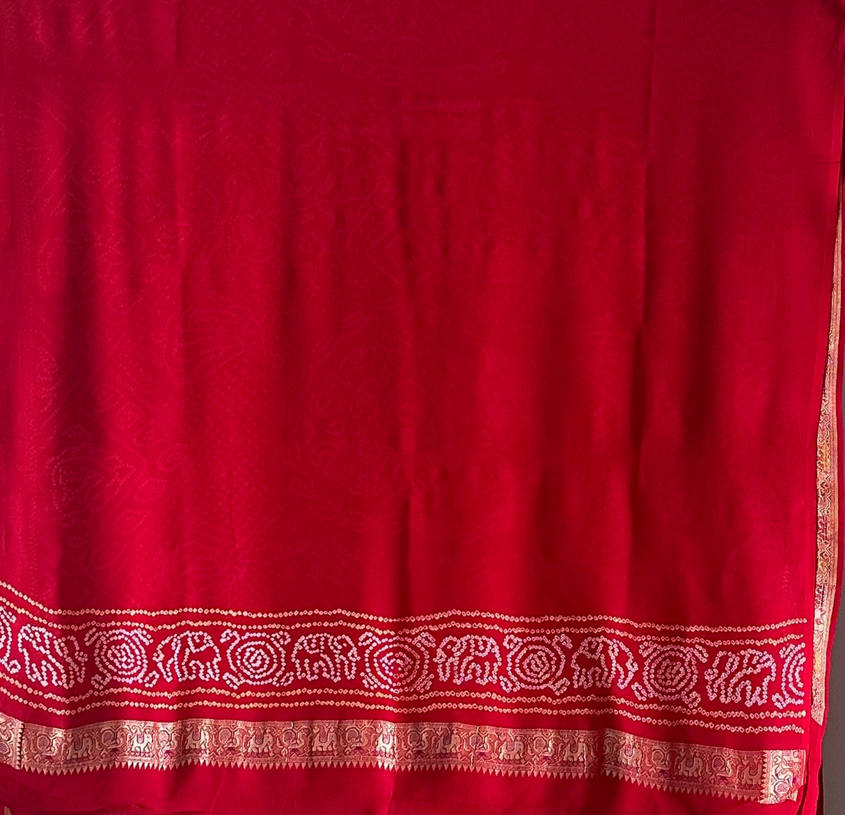 exquisite-red-banarasi-georgette-bandhani-saree
