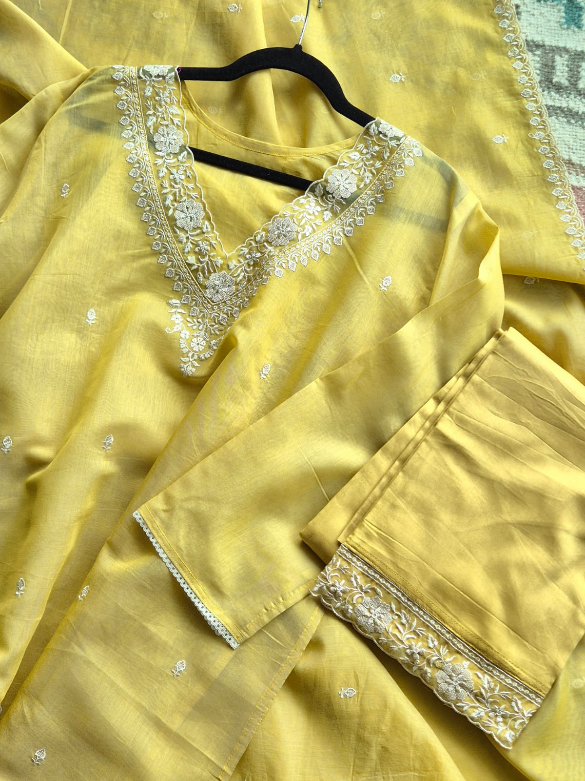 festive-chanderi-3-piece-semi-stitched-suit-set