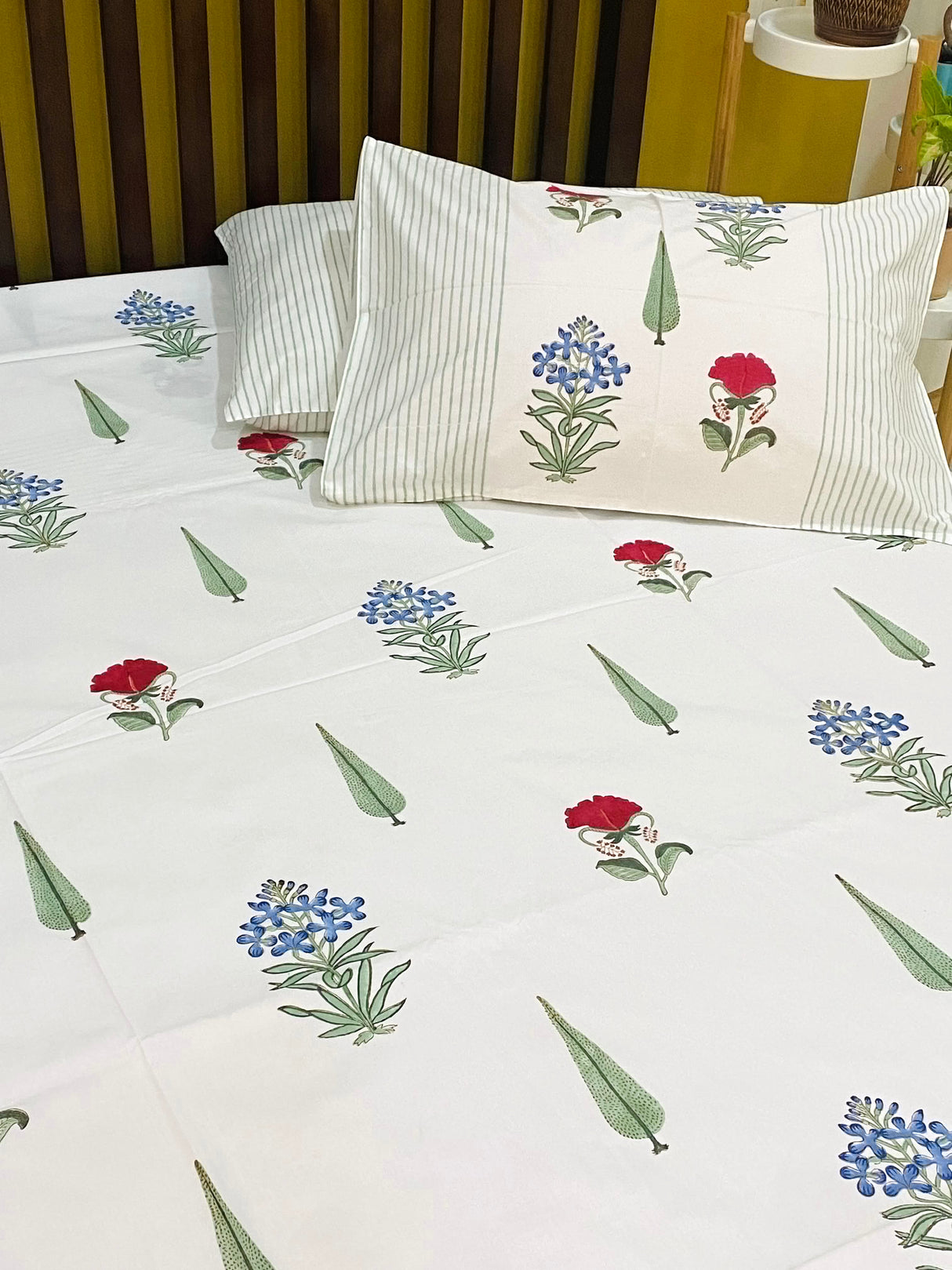floral-blockprint-cotton-king-bedsheet