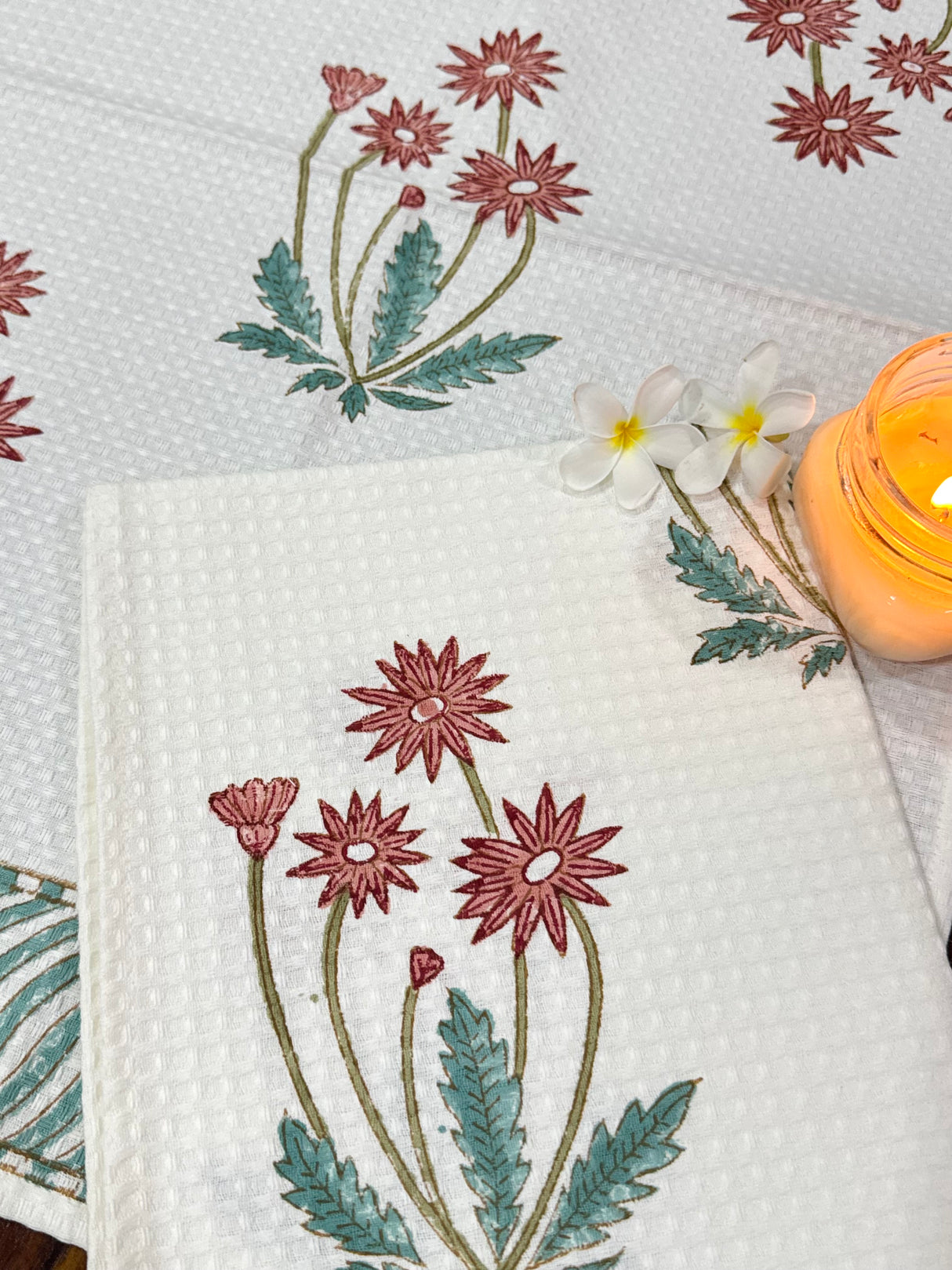 cotton-waffle-towel-pair-in-floral-block-print