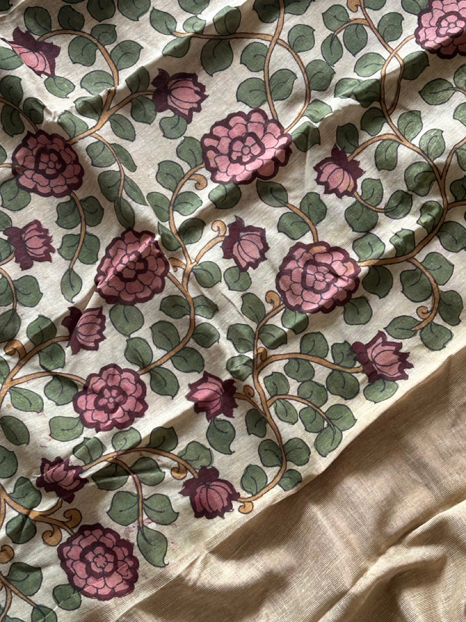 garden-of-grace-handloom-matka-silk-floral-kalamkari-saree