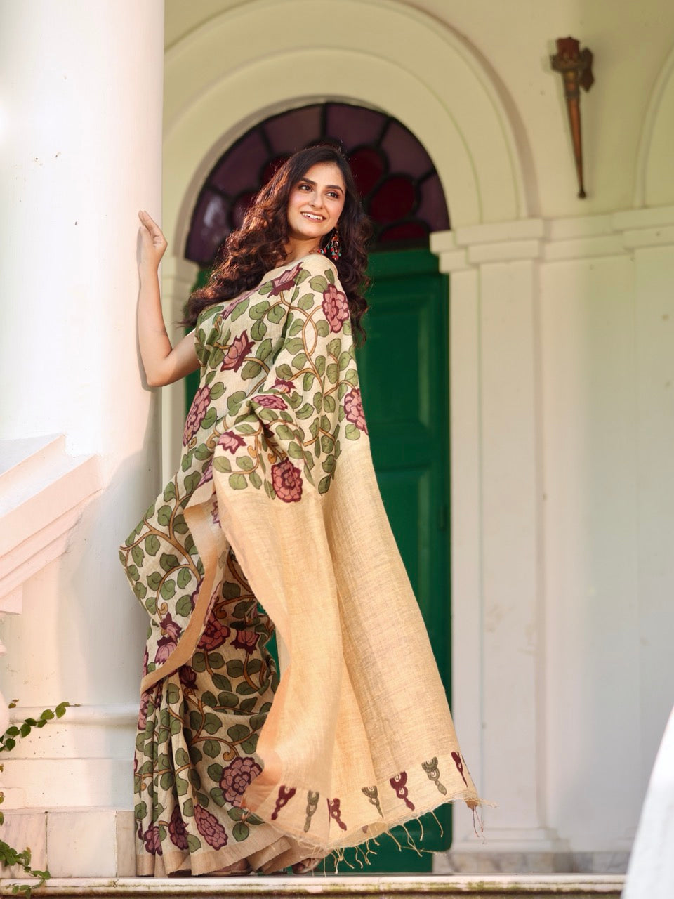 garden-of-grace-handloom-matka-silk-floral-kalamkari-saree