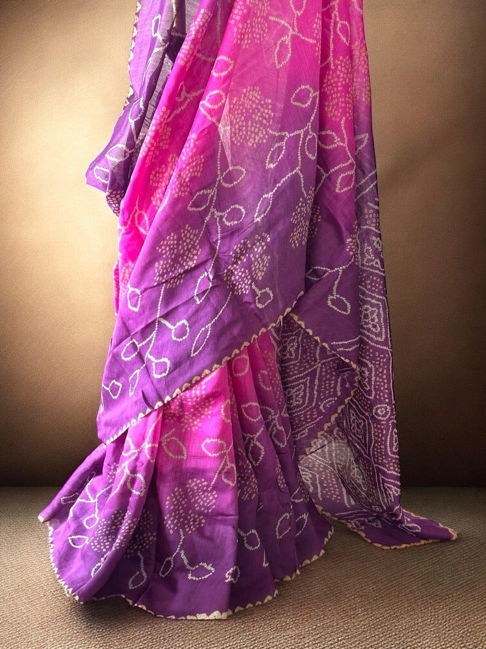 gulab-leher-dual-shade-munga-silk-bandhani-saree