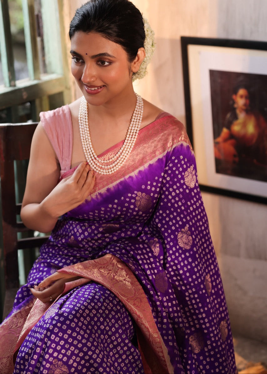 gulab-neelima-gorgeous-banarasi-silk-bandhani-saree