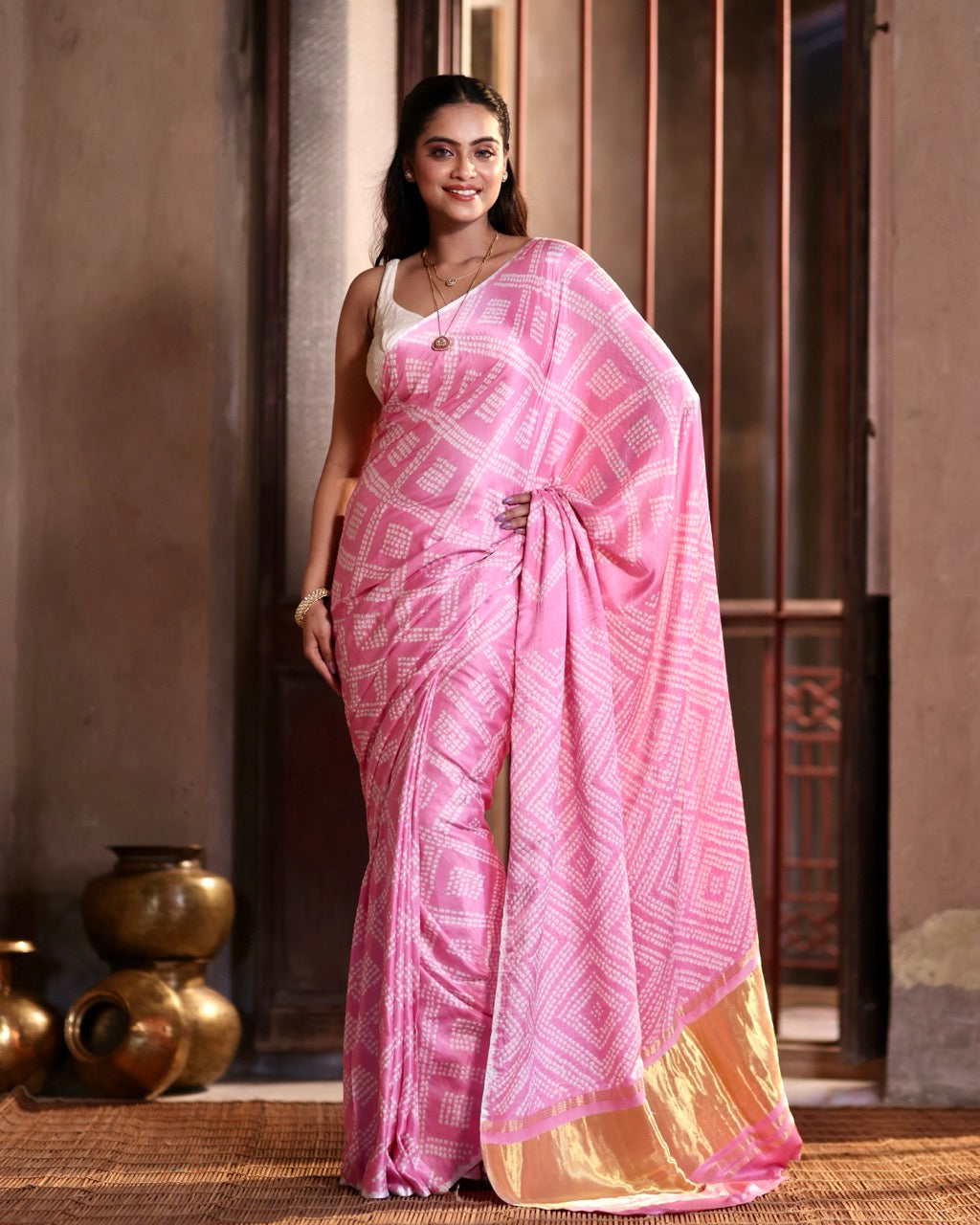 gulabi-noor-pure-gajji-silk-bandhani-saree
