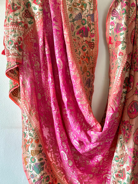 gulabi-rangrez-pure-banarasi-georgette-meenakari-bandhani-dupatta