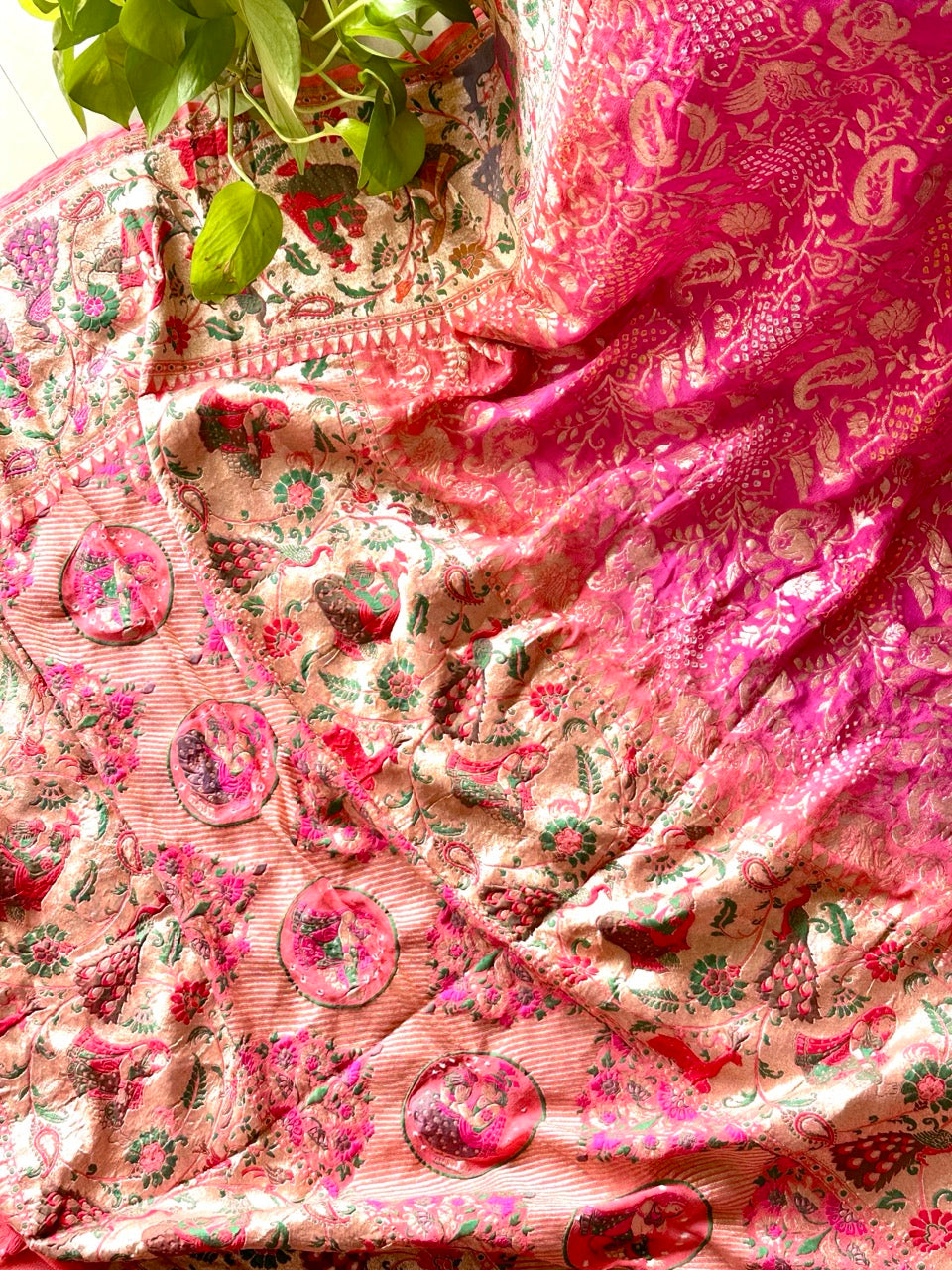 gulabi-rangrez-pure-banarasi-georgette-meenakari-bandhani-dupatta