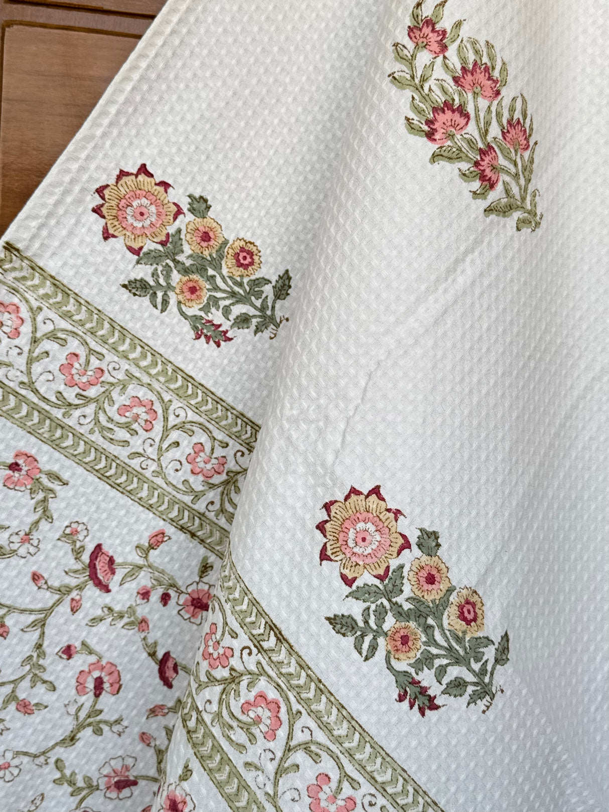 handblock-printed-waffle-weave-cotton-towel-set-dewy-fresh