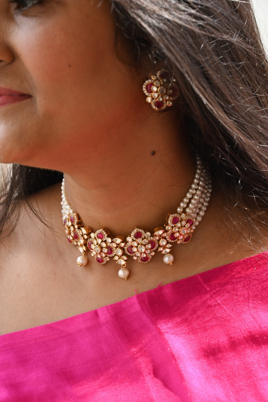 handcrafted-92-5-silver-gulab-kiran-polki-pearl-choker-set