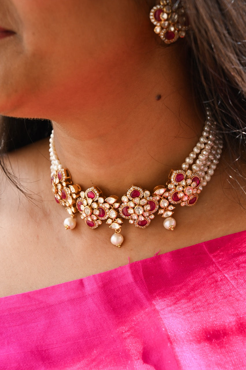 handcrafted-92-5-silver-gulab-kiran-polki-pearl-choker-set