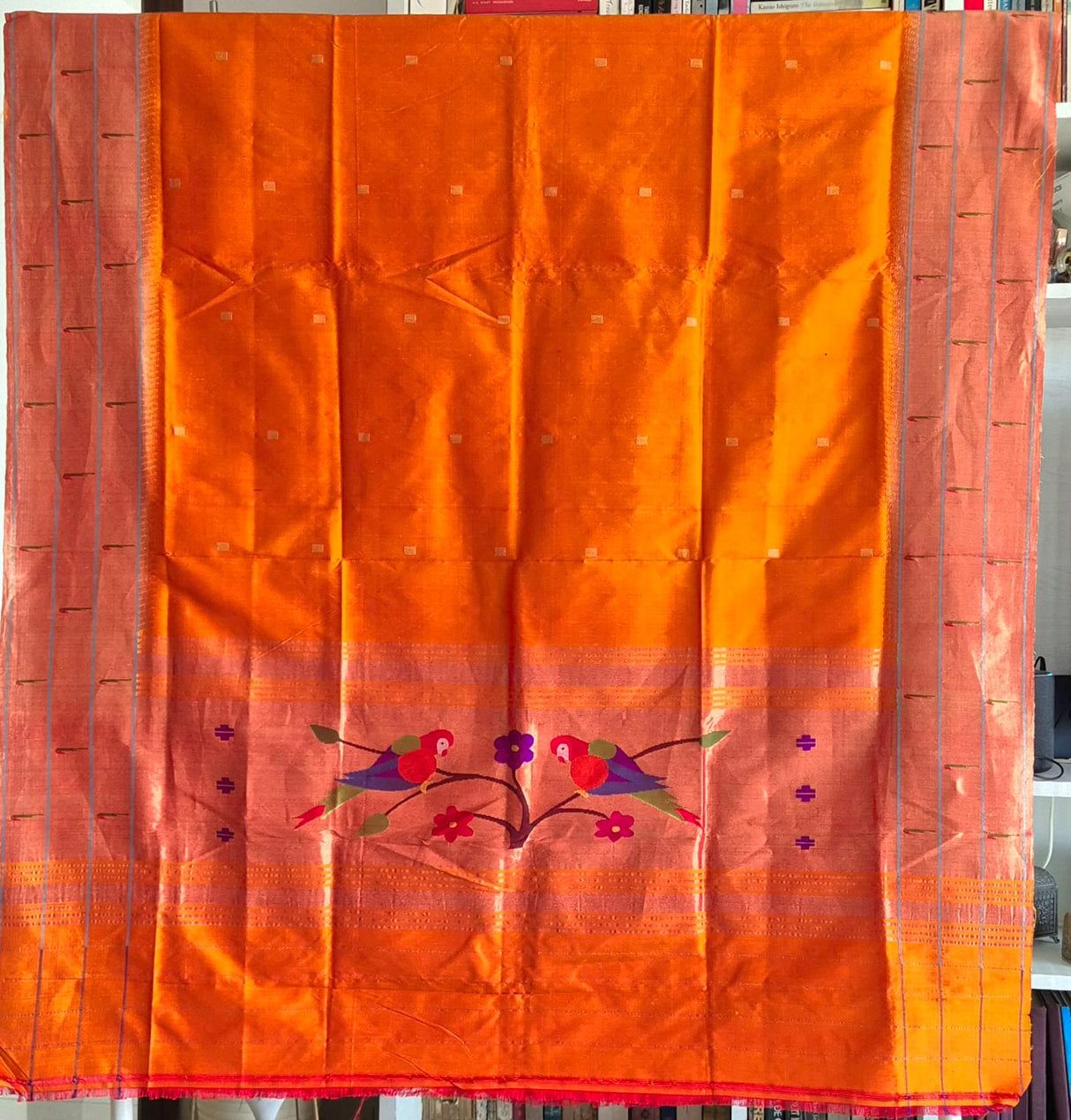handloom-paithani-silk-dupatta-with-bird-pattern
