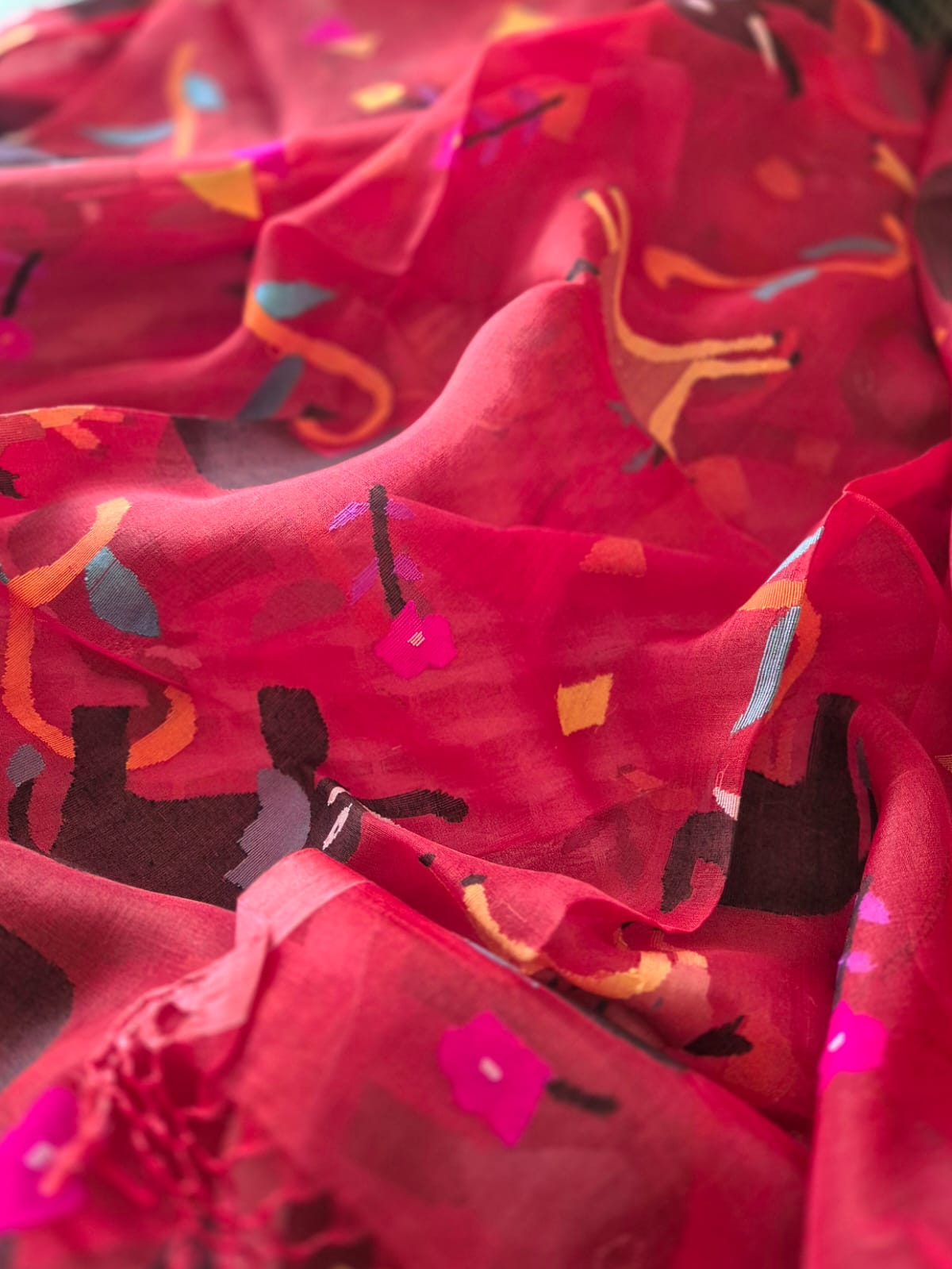 handloom-red-muslin-silk-jamdani-dupatta