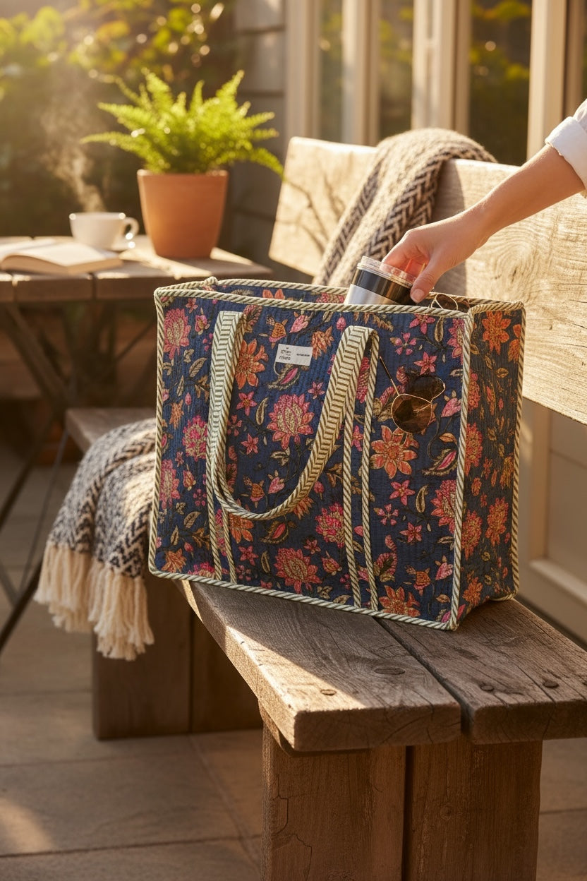 handmade-stylish-blue-block-print-tote-bag