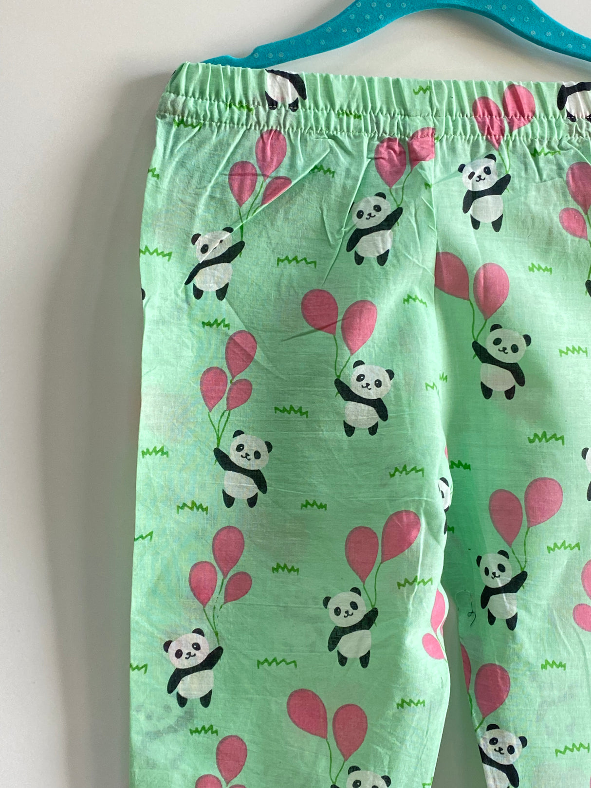 Green Panda Kids Night Suit Set