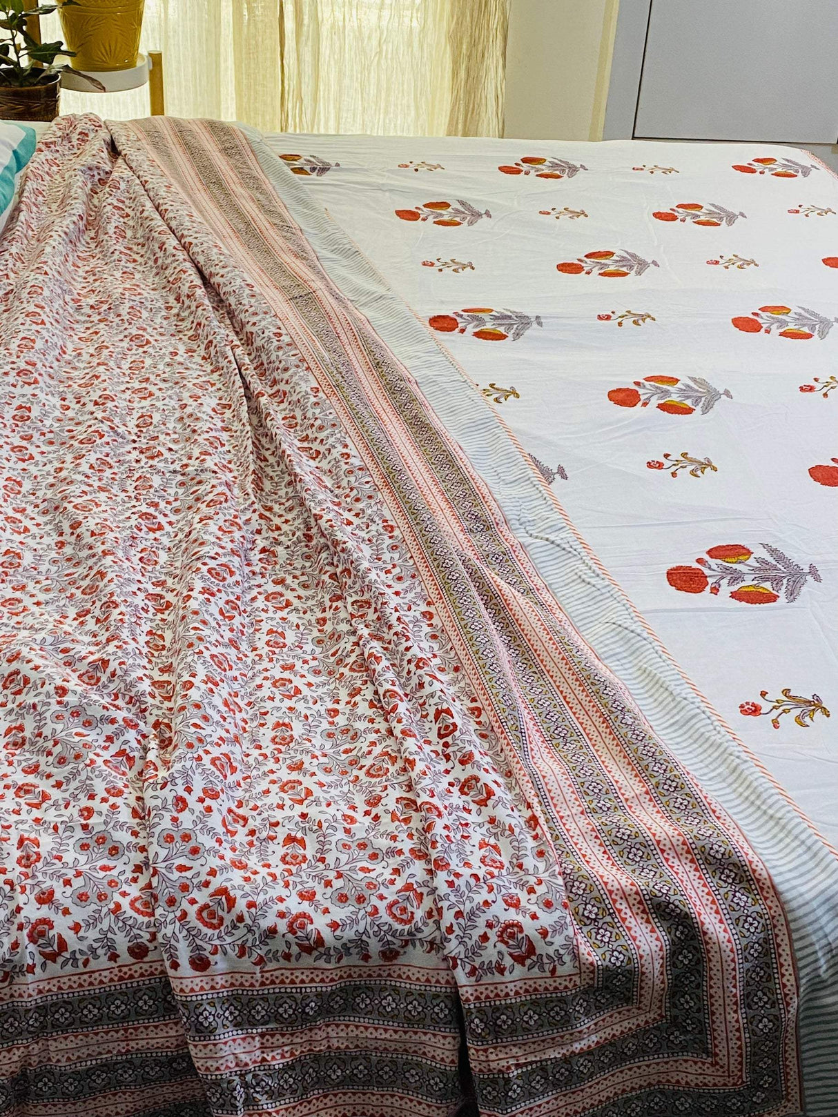 Blockprint Cotton Dohar
