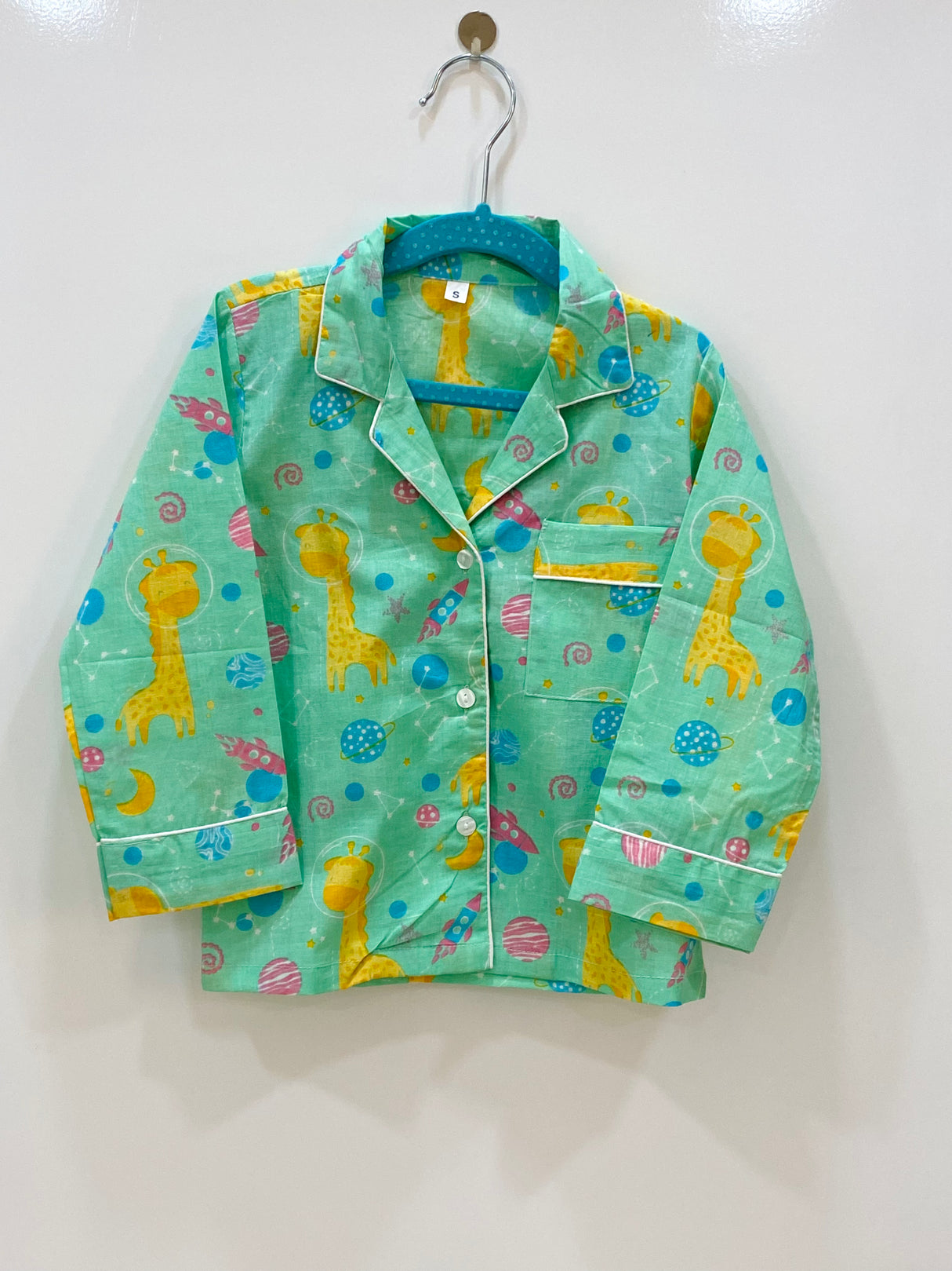 Green Giraffe Kids Night Suit Set