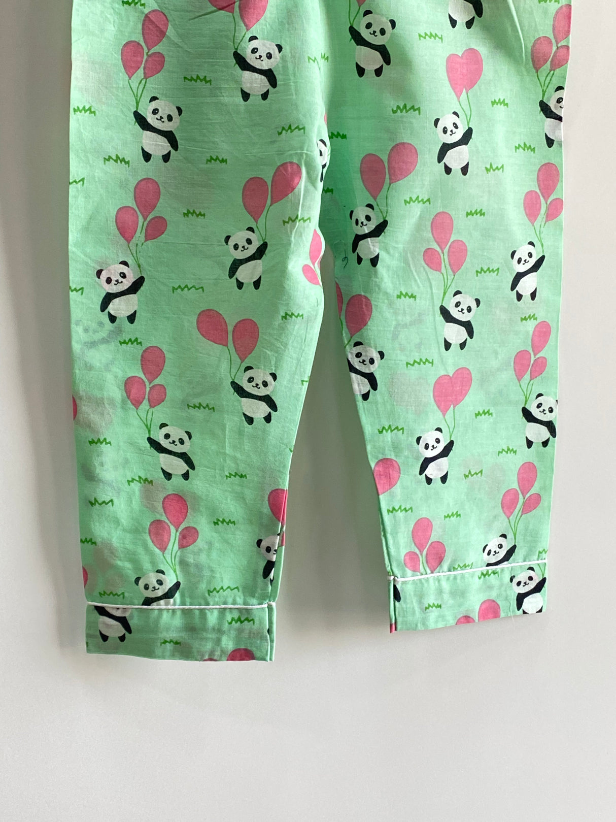 Green Panda Kids Night Suit Set