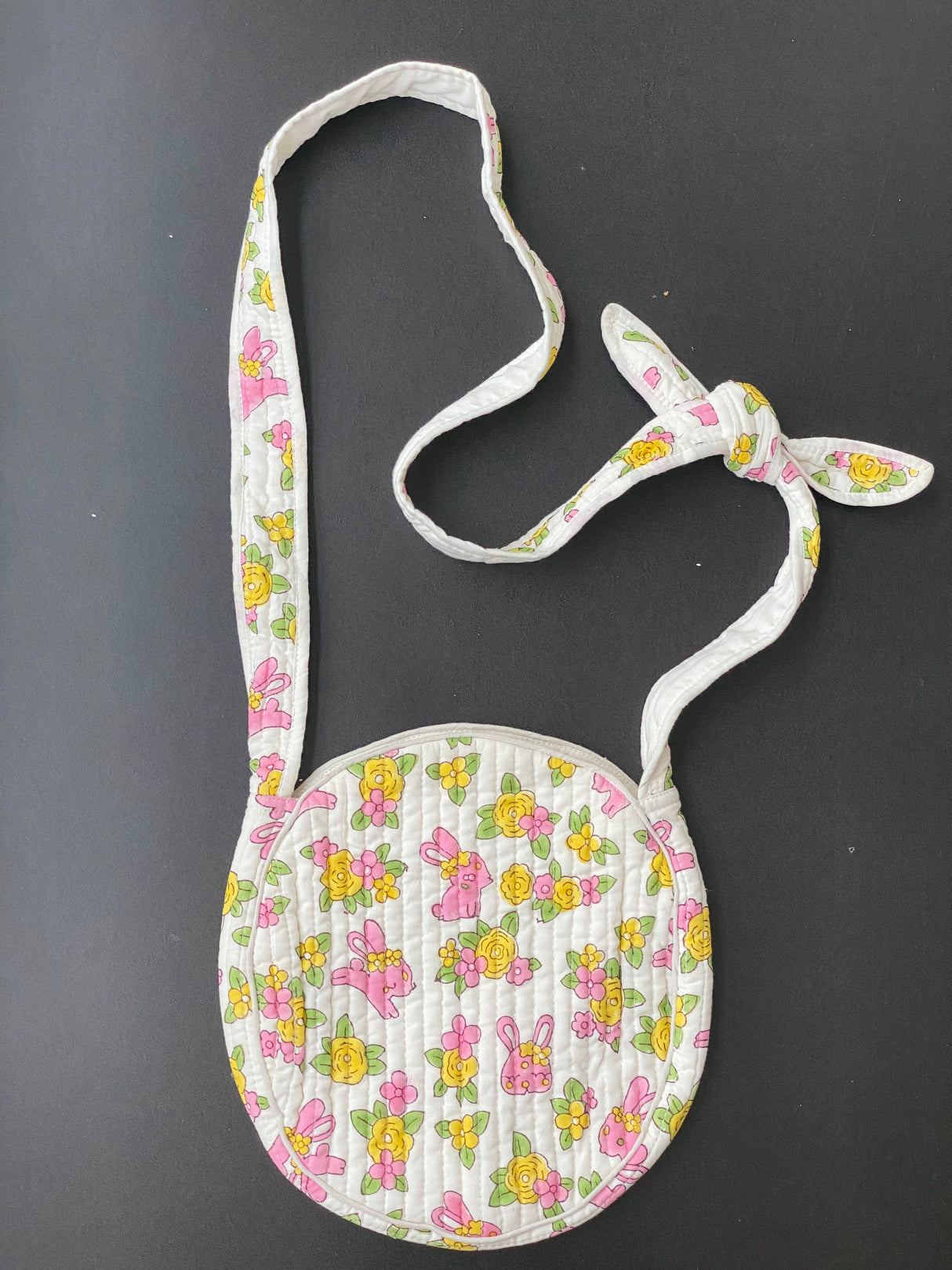 Round Sling Bag- Blockprint