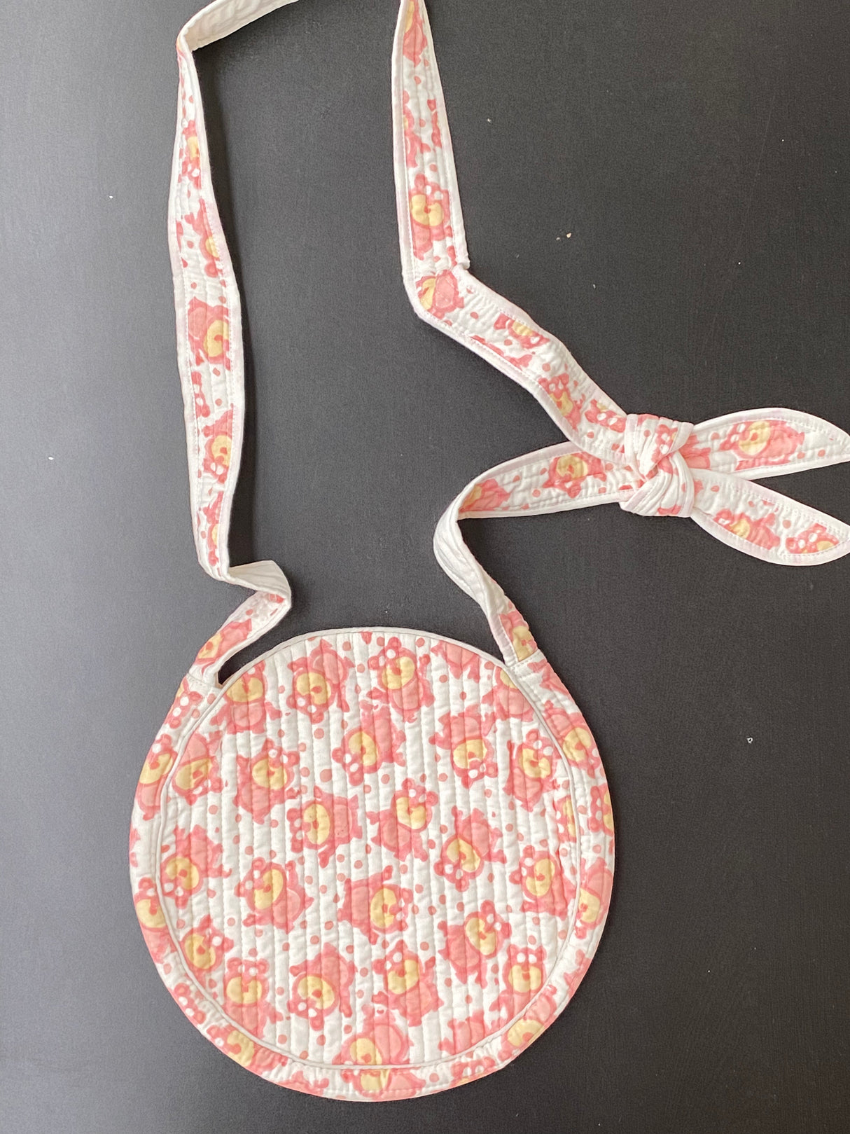 Round Sling Bag- Blockprint