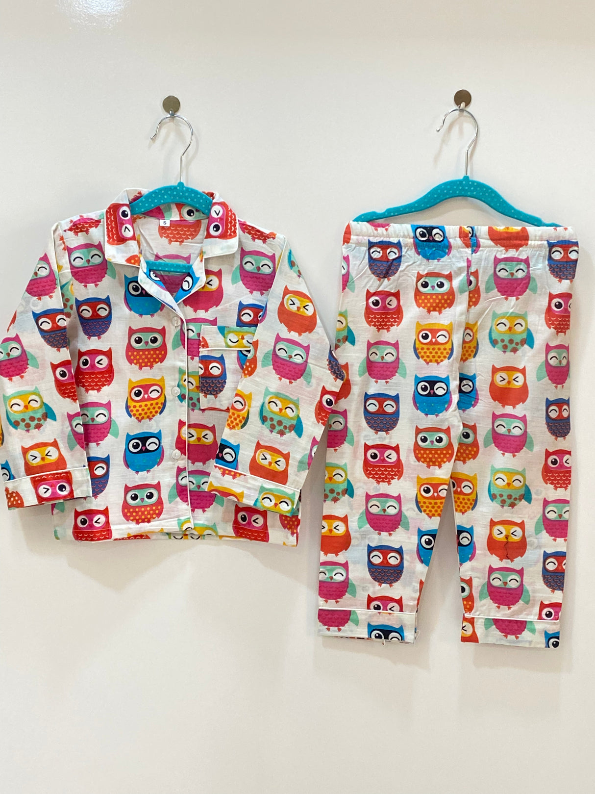 White Owl Kids Night Suit Set