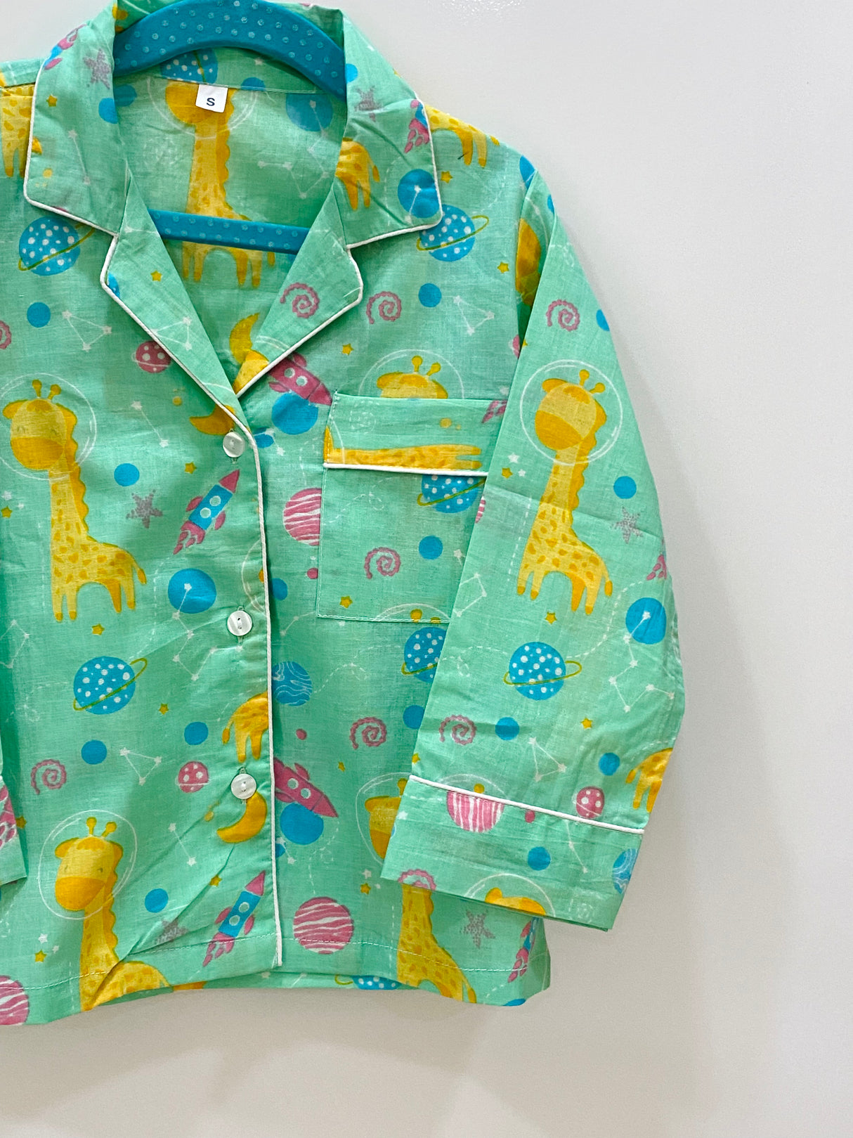 Green Giraffe Kids Night Suit Set