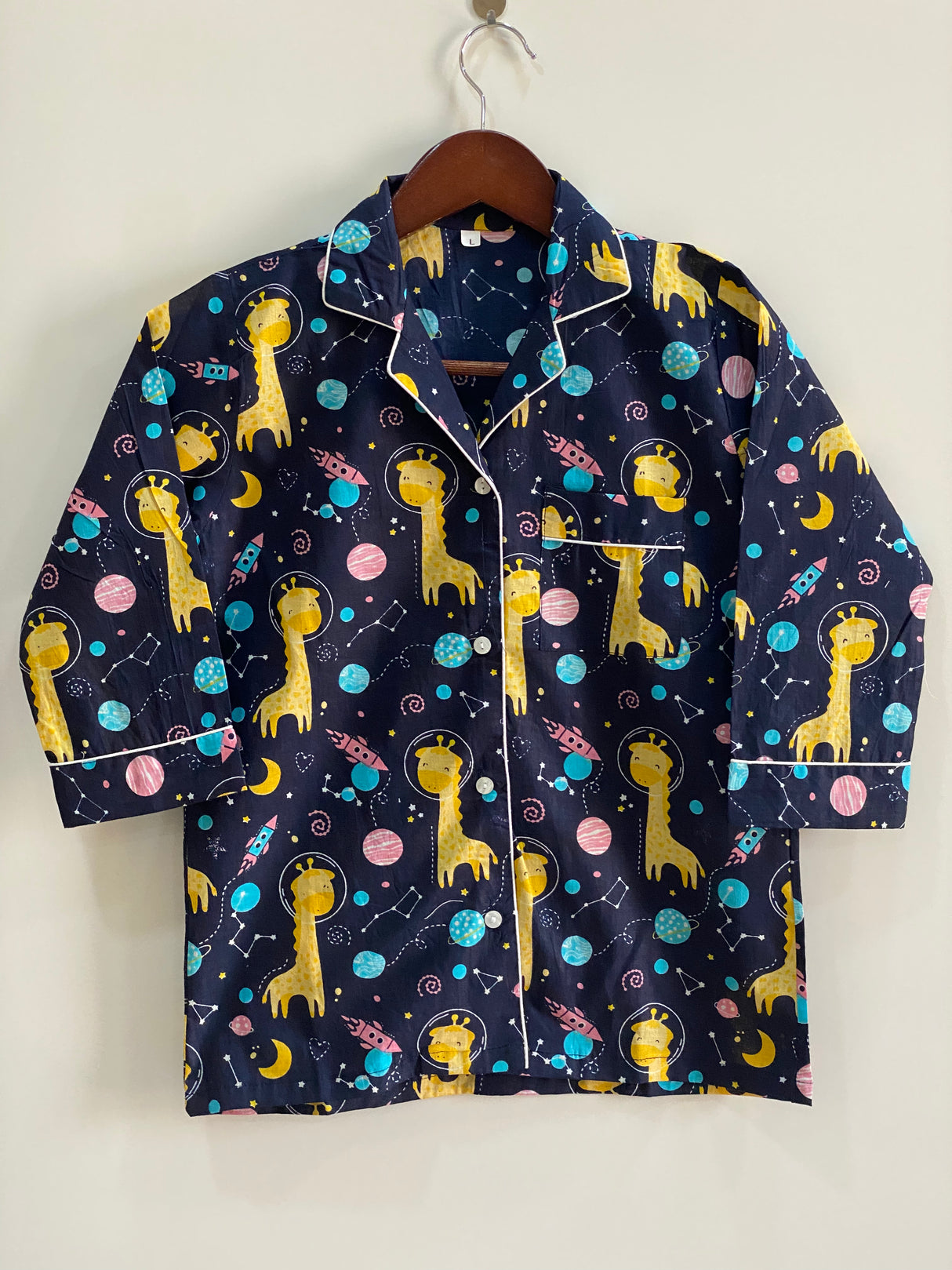 Blue Giraffe Kids Night Suit Set