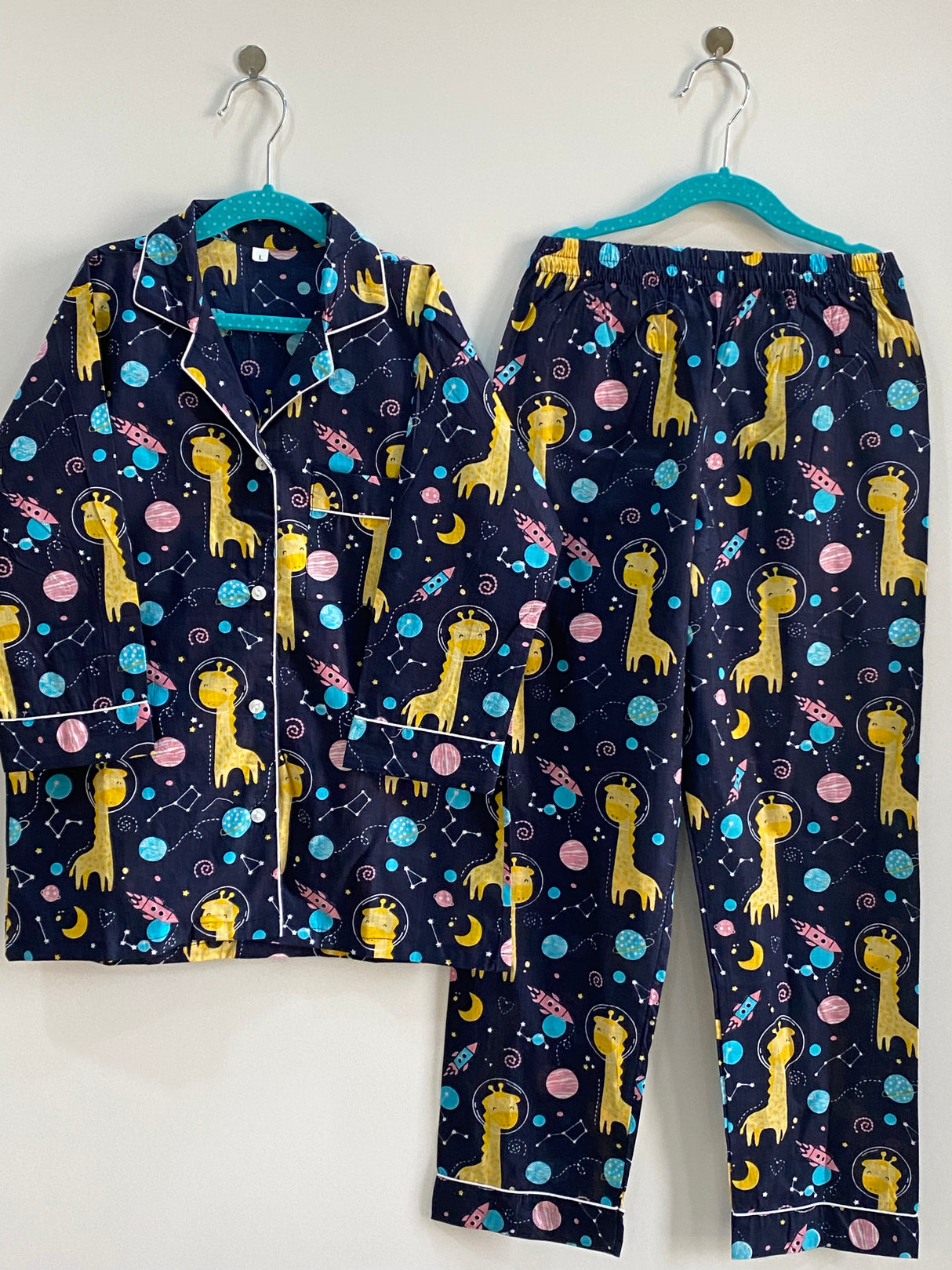 Blue Giraffe Kids Night Suit Set